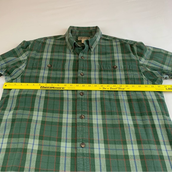 Duluth Trading Co Green & Blue Plaid XL Mens Flannel Shirt - Picture 13 of 15